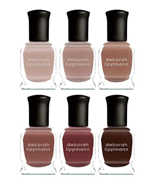 Deborah Lippmann Chocolate Cravings, Gel Lab Pro Nail Polish Set, 6 Count
