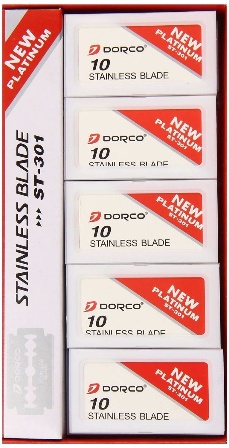 Dorco Stainless Steel Razor Blades, 800-Count Dispenser Pack