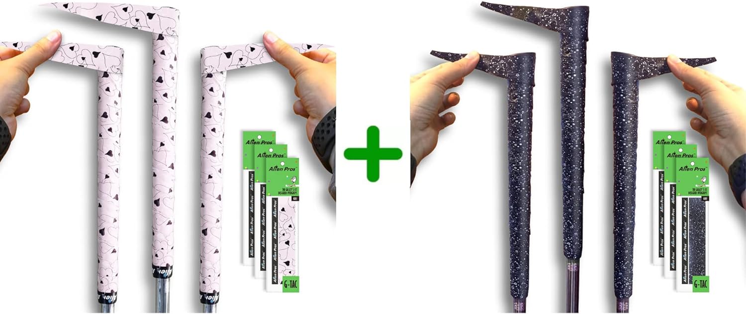 ALIEN PROS 6 Pack Lovely Hearts & Magic Mix Golf Grip Wrapping Tapes - ReGrip in 1 Minute