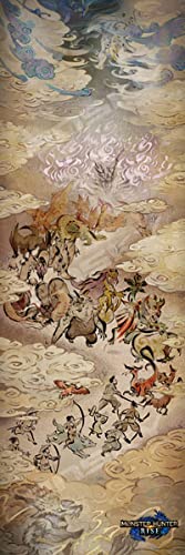 ENSKY 950-52 Jigsaw Puzzle Monster Hunter Rise Hundred Dragon Night Picture Scroll 950 Pieces