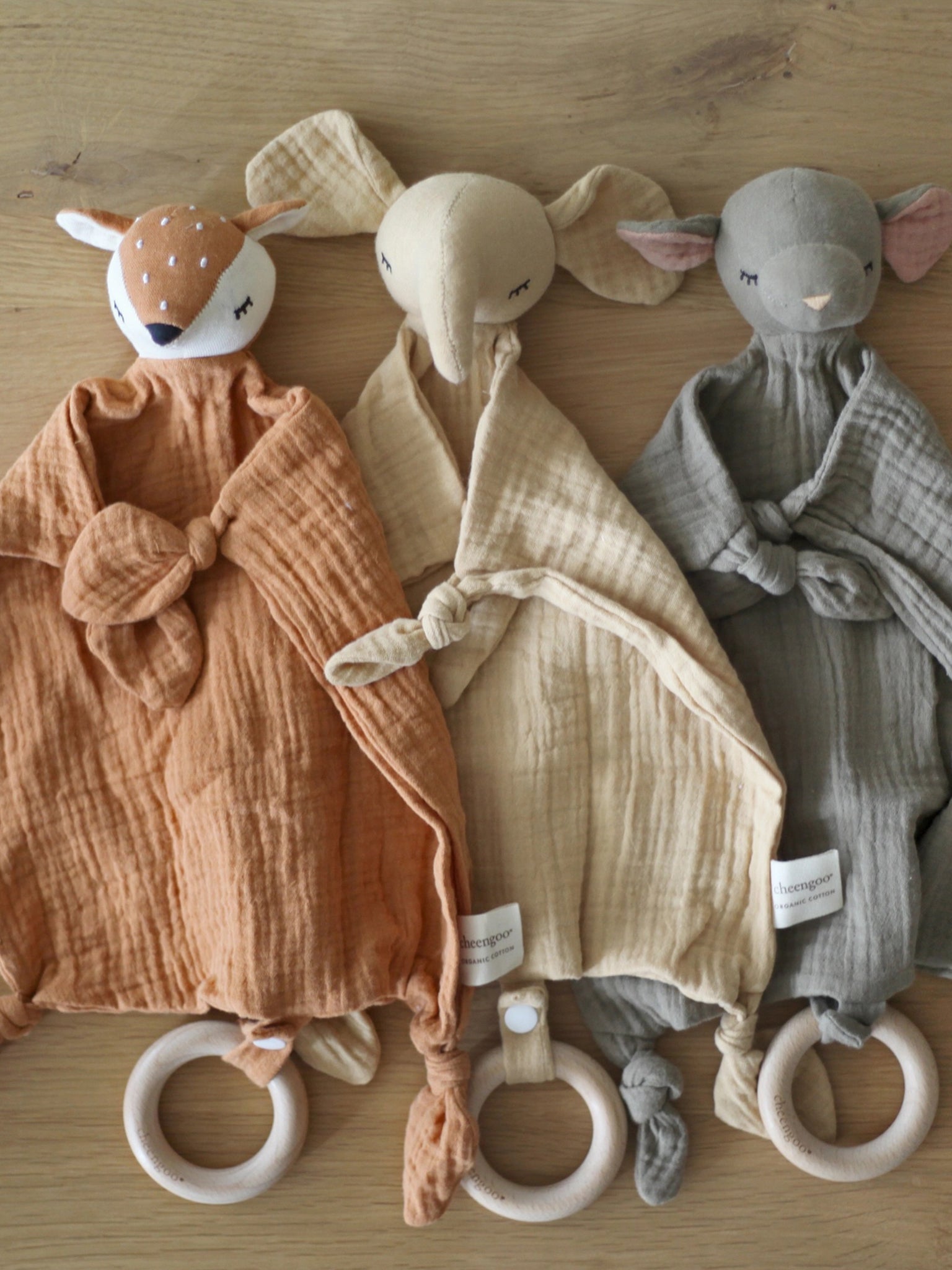 Organic Snuggle Lovie Blanket - Elephant