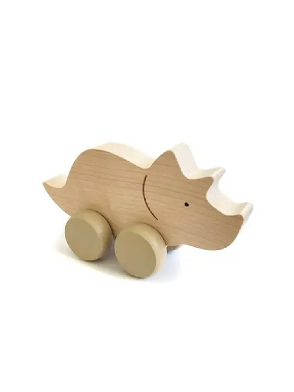Triceratops Wooden Push Toy