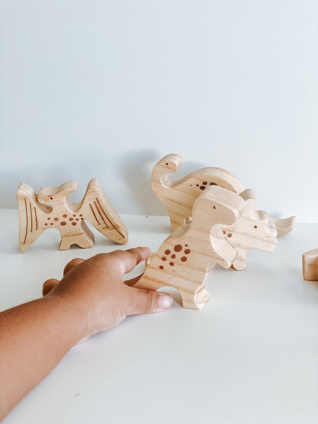 Wooden Baby Dinosaurs Stacking Set