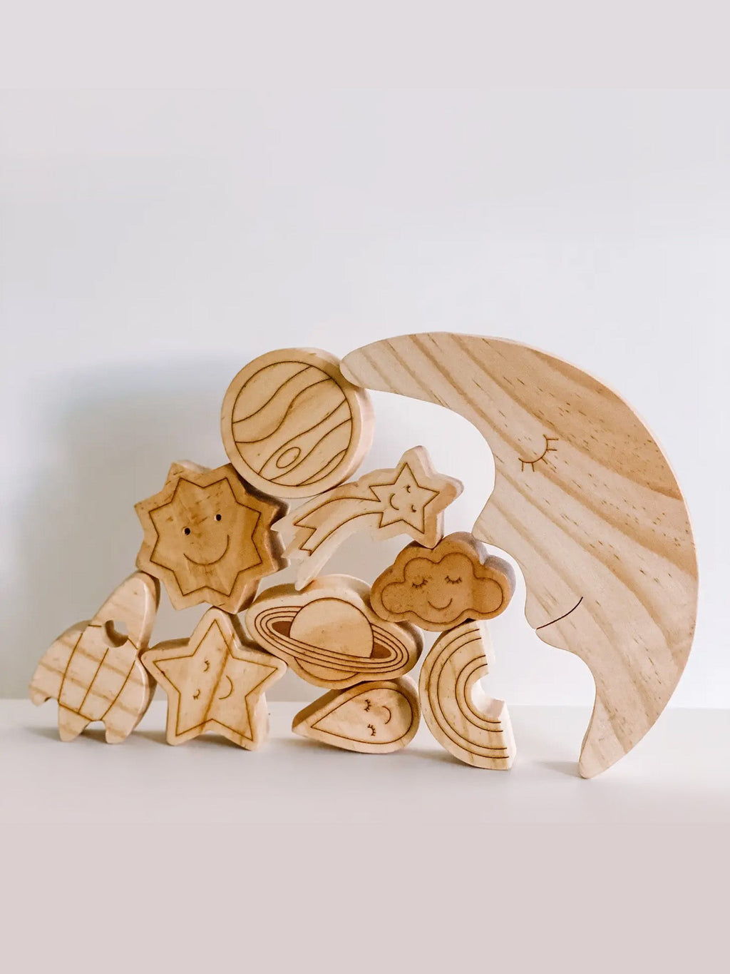 Wooden Sky and Space Balance Stacking Toy