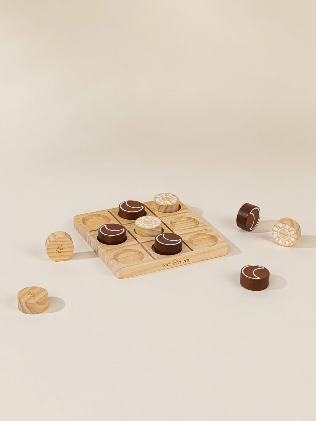 Wooden Tic Tac Toe Play Set
